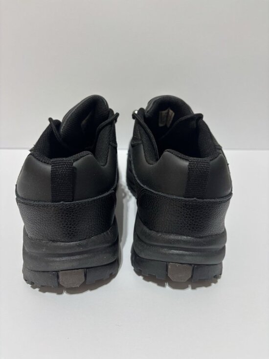 Propet Men’s Shield Walker Low Black Leather Sneakers, Size 11 EEE